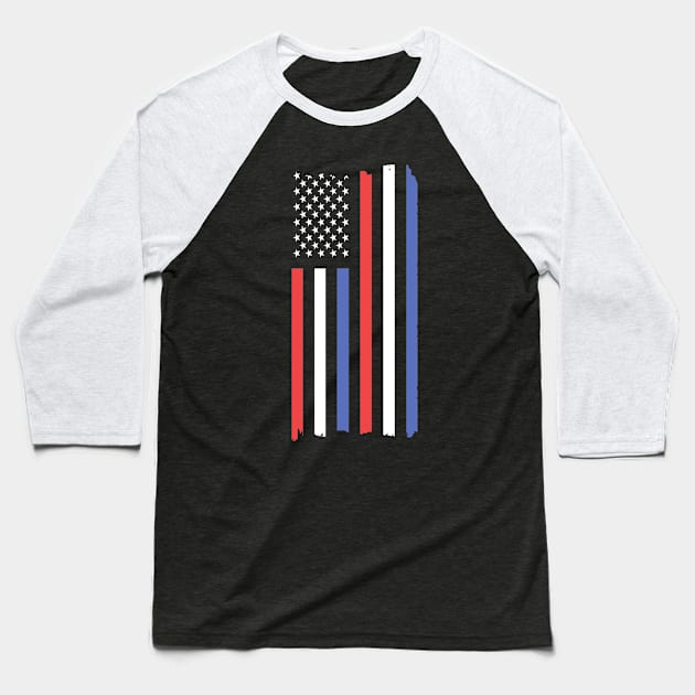 America Baseball T-Shirt by Etopix